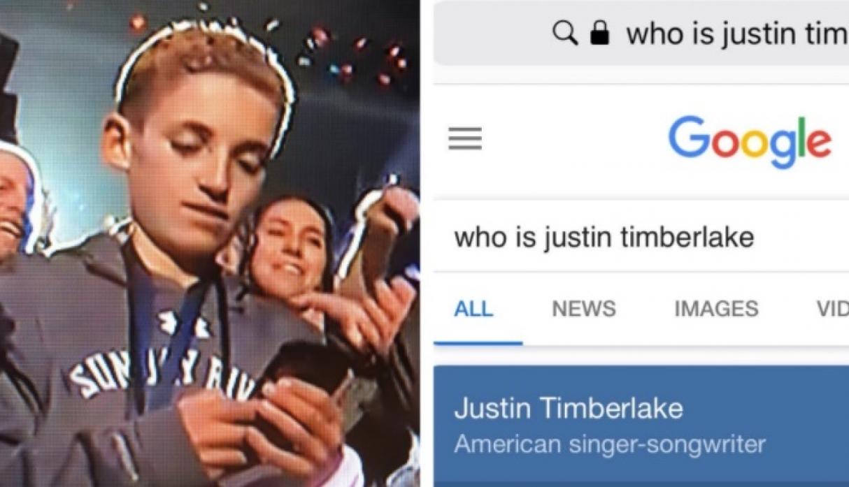Ignorar a Justin Timberlake lo convierte en meme y le da  ocho mil nuevos seguidores.