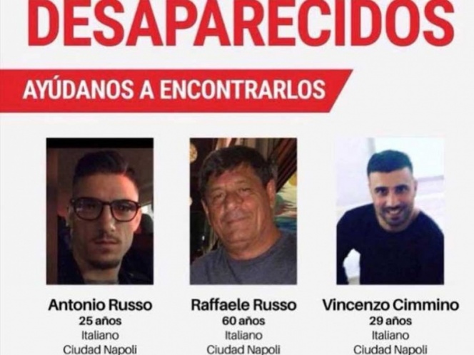 Italia pide a México ‘urgente solución’ en caso de los tres desaparecidos
