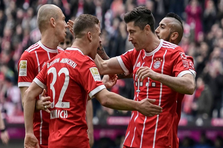 Bayern Múnich se da festín ante el Hamburgo por 6-0