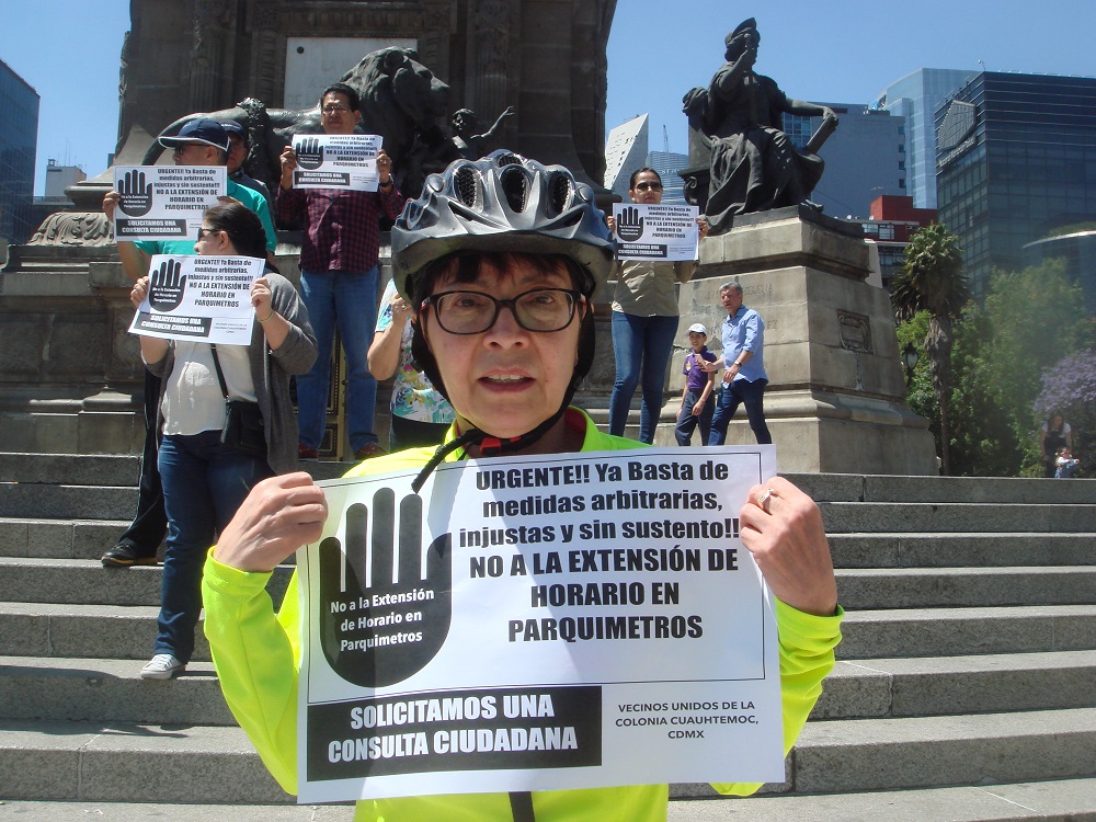 Santa María la Ribera se une a la resistencia vecinal pacífica en contra de parquímetros