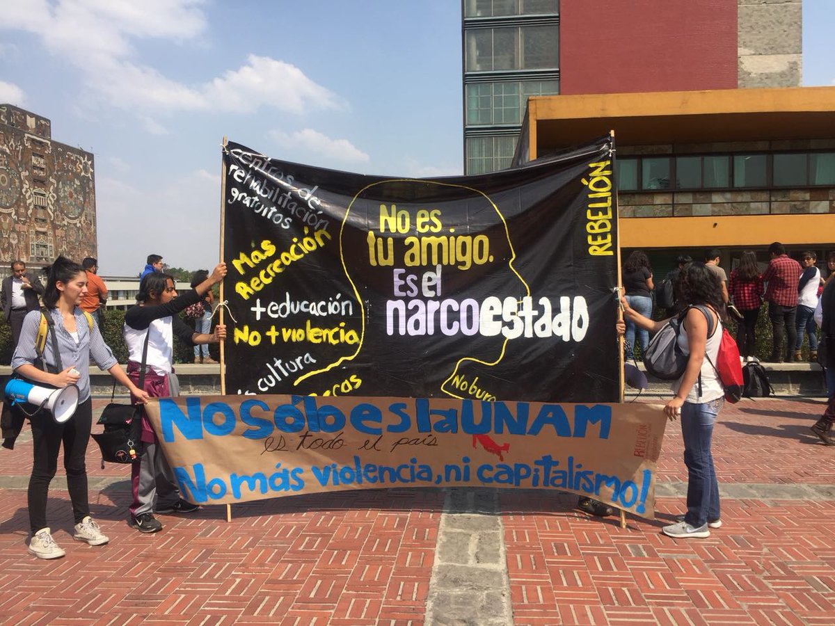 Estudiantes exigen terminar con la violencia en la UNAM