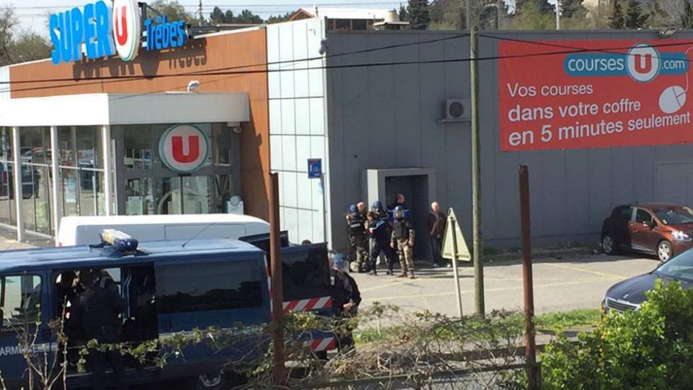 Abaten a hombre que tomó rehenes en supermercado de Francia