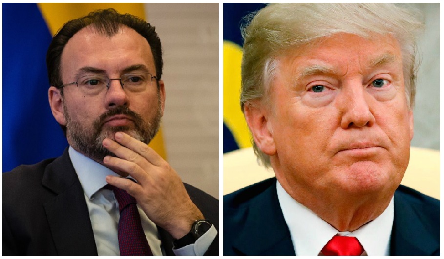 Tráfico de droga, es tarea compartida, dice Videgaray a Trump