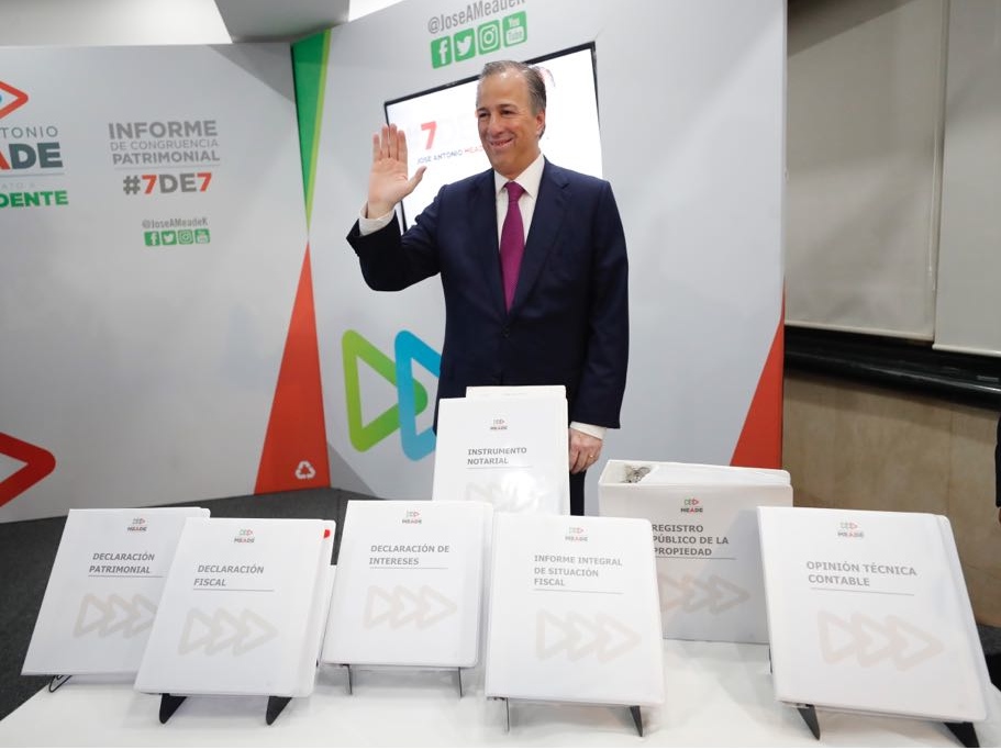 Meade presenta su 7de7, una declaración patrimonial ampliada