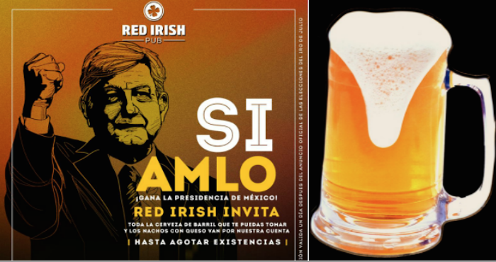 Bar de Tijuana regalará ‘toda la cerveza gratis que puedas tomar’ si AMLO gana la Presidencia