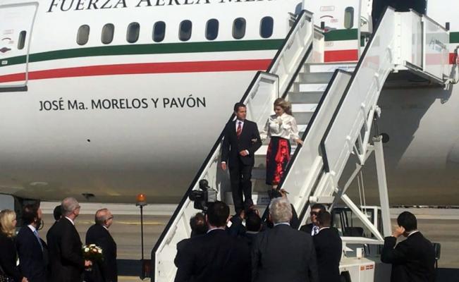 Peña Nieto llega a Hannover para iniciar gira en Europa