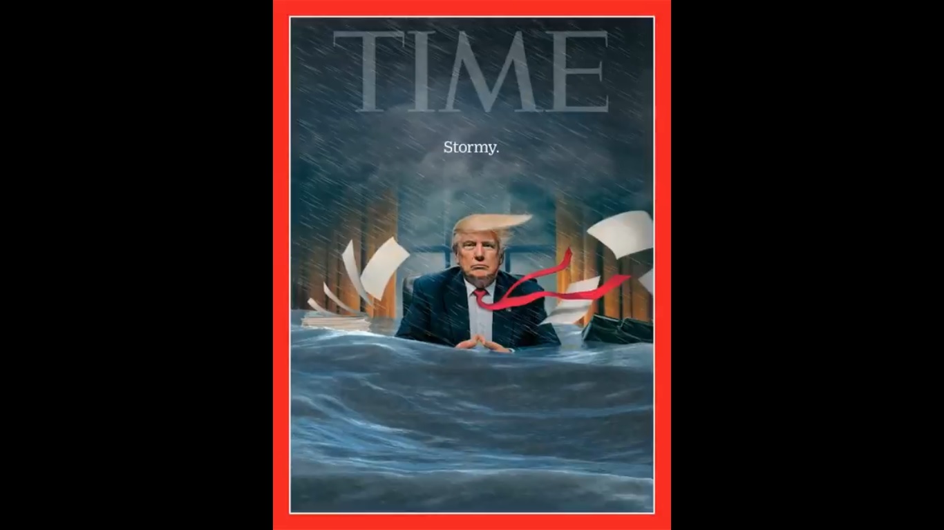 Trump en medio de la tormenta, nueva portada de la revista TIME