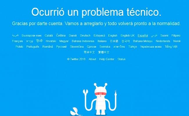Ciberpánico: Twitter se ‘cayó’ en todo el mundo