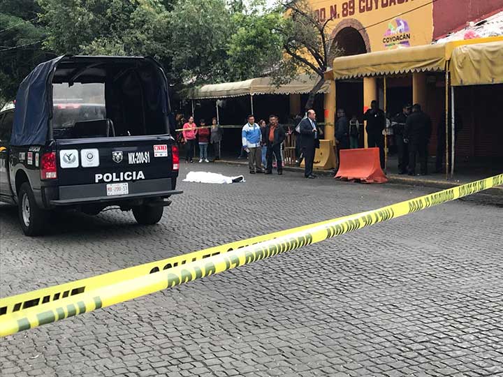 Asesinan a franelero frente a Mercado de Coyoacán