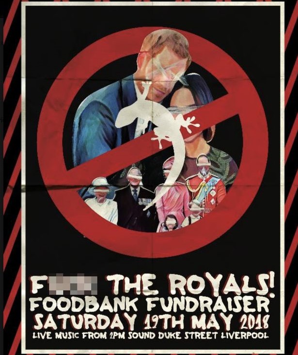 Con “F*** the Royals” buscaron recaudar fondos para banco de comida local