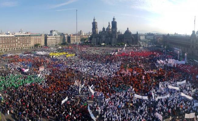 Marchas del Día del Trabajo complican la vialidad en zona centro de la CDMX