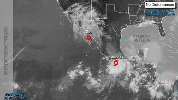 ¡No guarden los impermeables! Se forma tormenta tropical ‘Carlotta’ en el Pacífico
