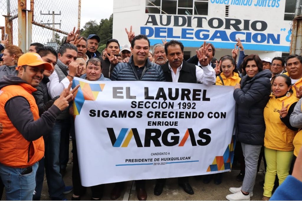 Enrique Vargas del Villar, recorrió las comunidades de El Laurel, La Coronita y El Palacio