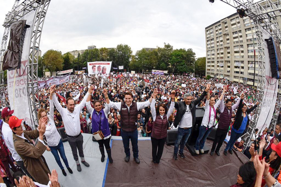 La Plaza de las Tres Culturas acoge a Néstor Núñez, candidato de Morena a la Cuauhtémoc