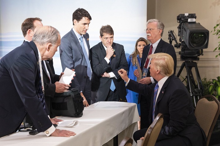 Trump defiende que tiene buena relación con líderes del G7