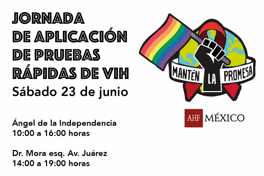 AHF México presente en el Pride con 1500 pruebas rápidas VIH