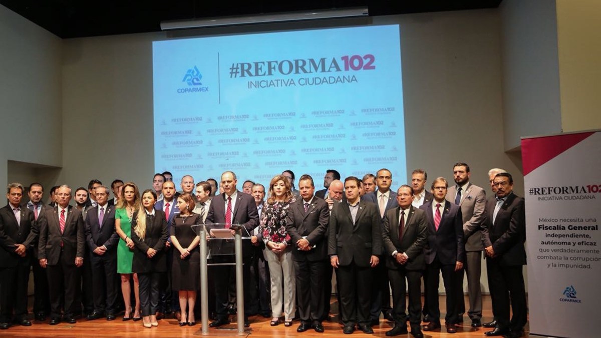 Impulsará Coparmex iniciativa ciudadana para contar con una fiscalía general autónoma, independiente y eficaz