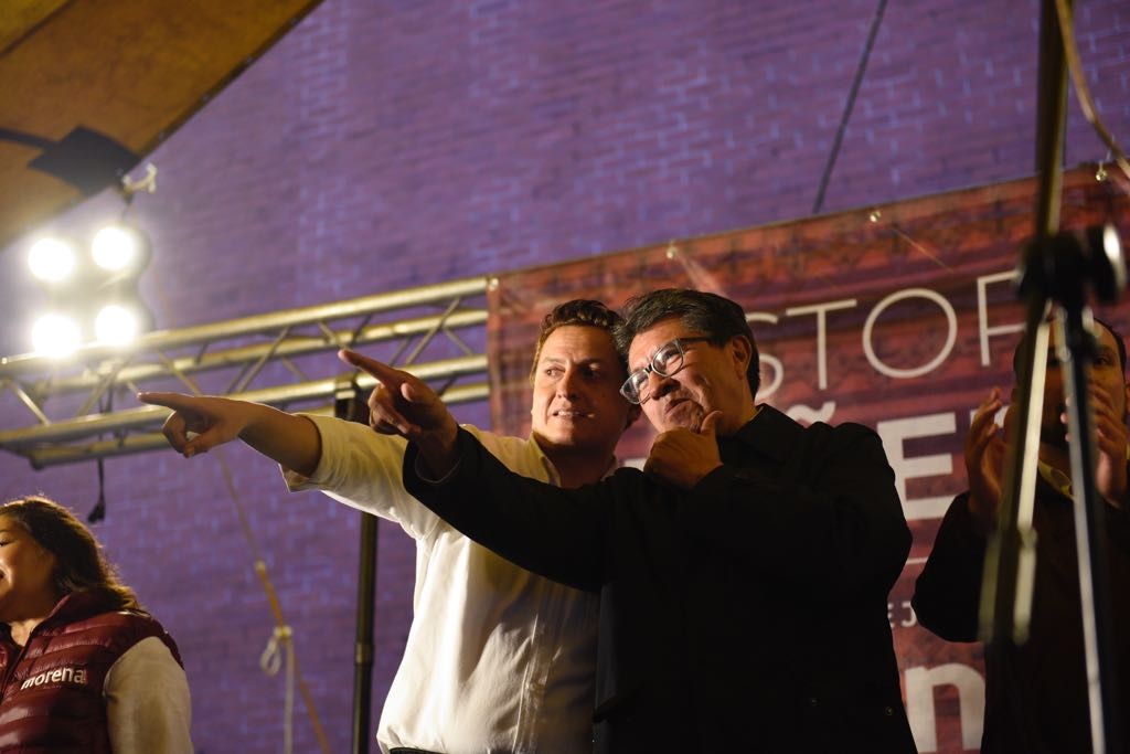 En la Cuauhtémoc, Ricardo Monreal y Néstor Núñez muestran el brazo fuerte de Morena