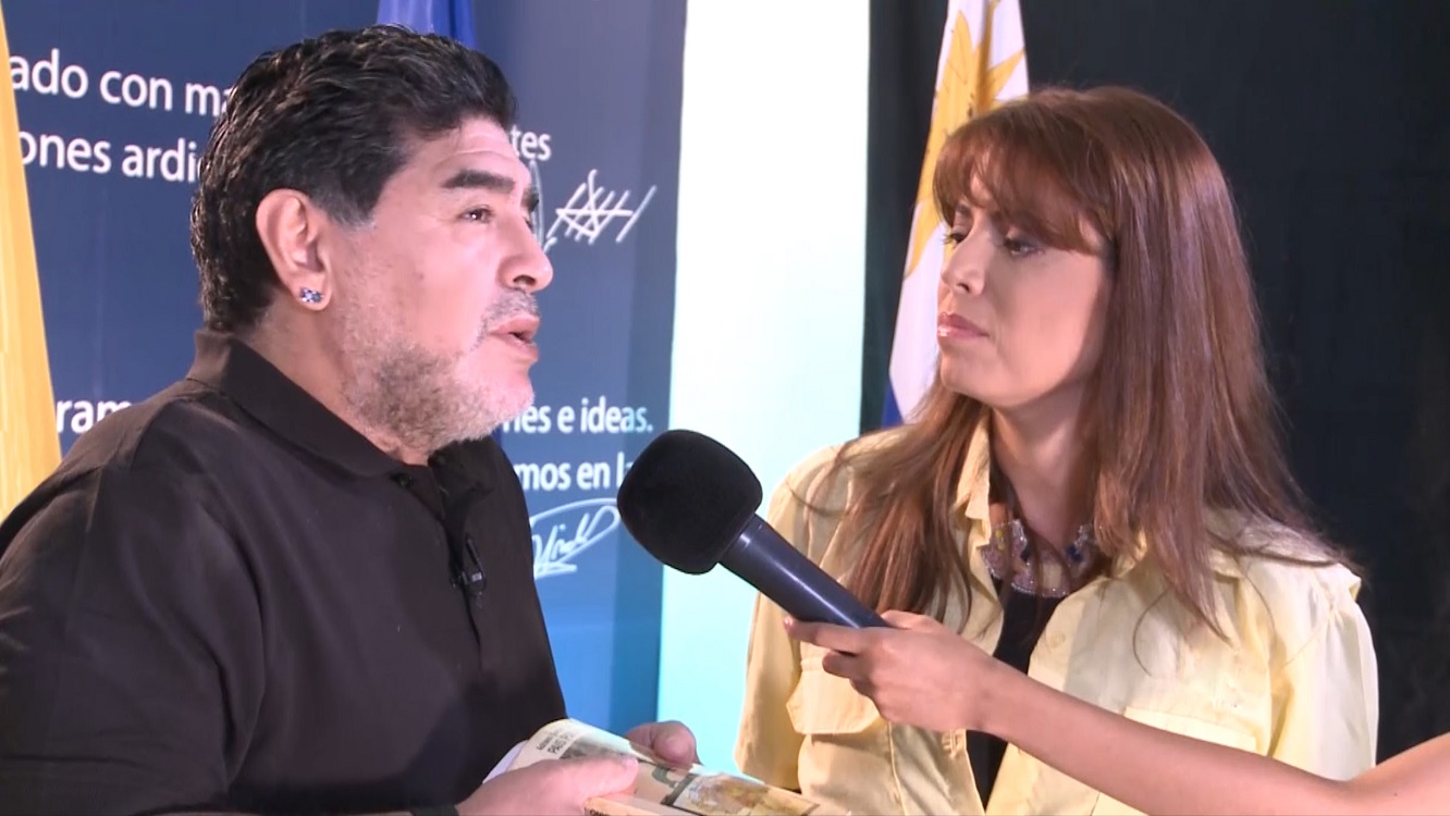 Llega Diego Armando Maradona a TV Mexiquense