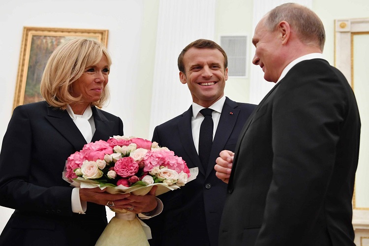 Putin y Macron sostienen encuentro previo a la final del Mundial