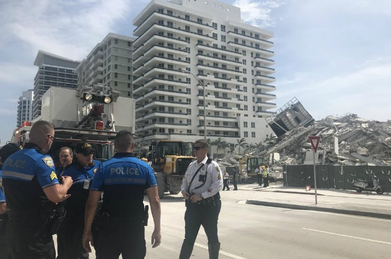 Desplome de edificio en Miami Beach