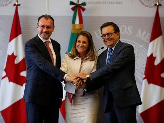 Modernización de TLCAN debe ser trilateral, reiteran México y Canadá