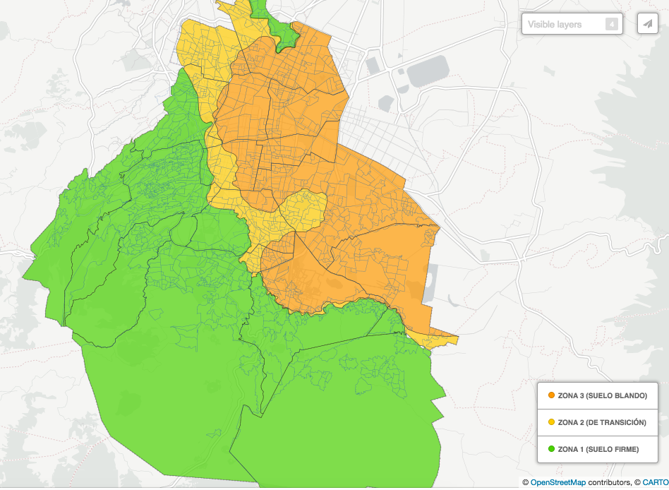 Conoce las zonas con menor y mayor riesgo sísmico de la CDMX