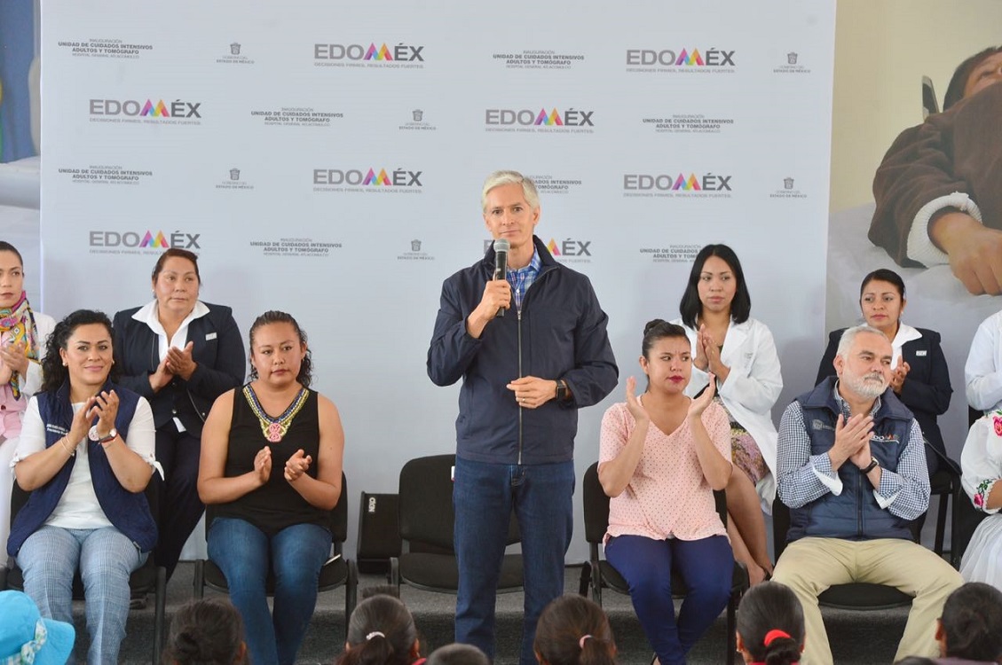 Inaugura Del Mazo unidad de cuidados intensivos y de tomografía del Hospital General de Atlacomulco