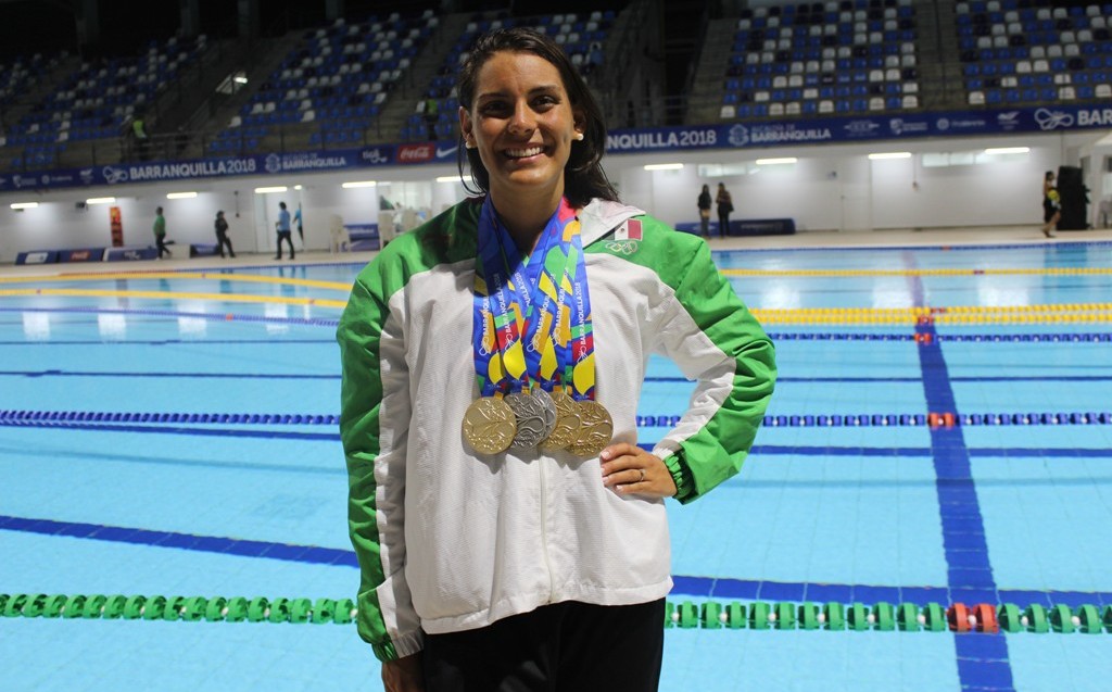 La máxima medallista en los Centroamericanos es la mexicana Fernanda González