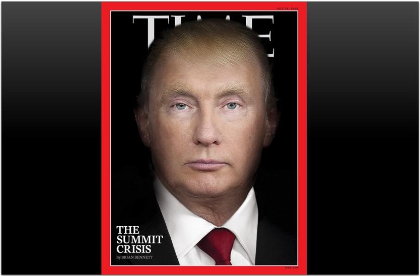 Trump y Putin son uno mismo en portada de ‘Time’