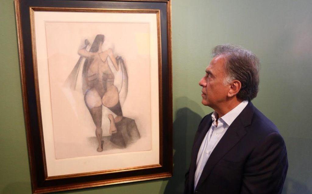 Yunes inaugura exposición con obras de arte ‘aseguradas’ a Javier Duarte, éste niega que sean suyas