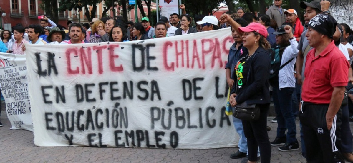 CNTE en Chiapas anuncia paro