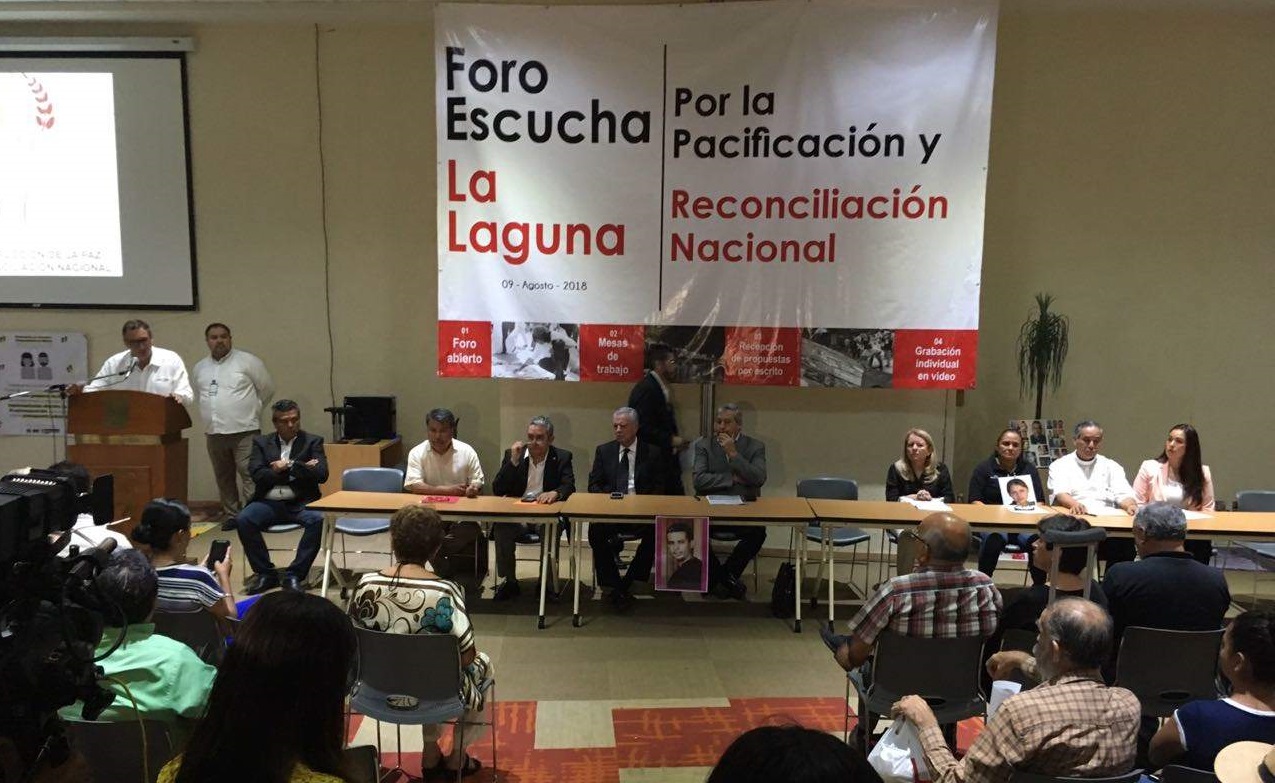 Realizan foro por la Pacificación del País y la Reconciliación Nacional en La Laguna