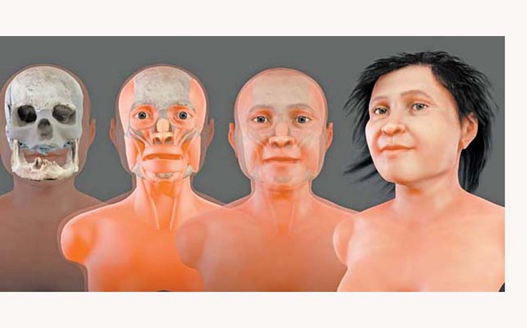 Reconstruyen rostro de mujer prehistórica