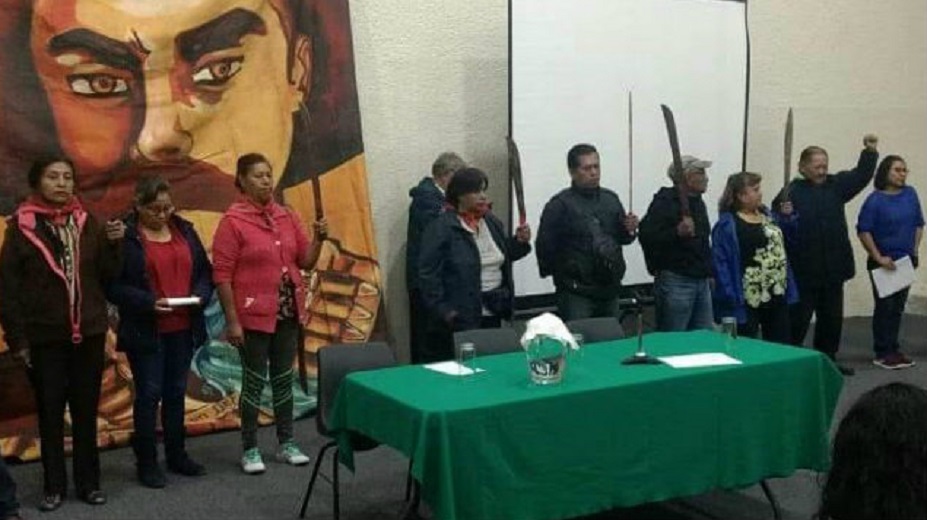 Campesinos de Atenco marcharán a casa de campaña de AMLO el martes