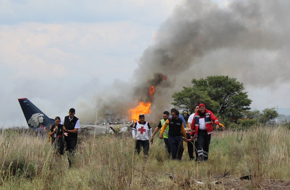 Pasajero grabó momento del avionazo en Durango