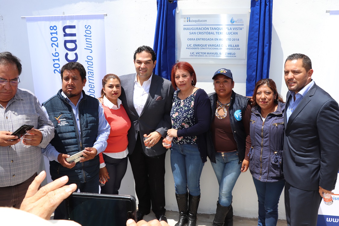 Se ha triplicado la infraestructura hidráulica en Huixquilucan: Enrique Vargas del Villar