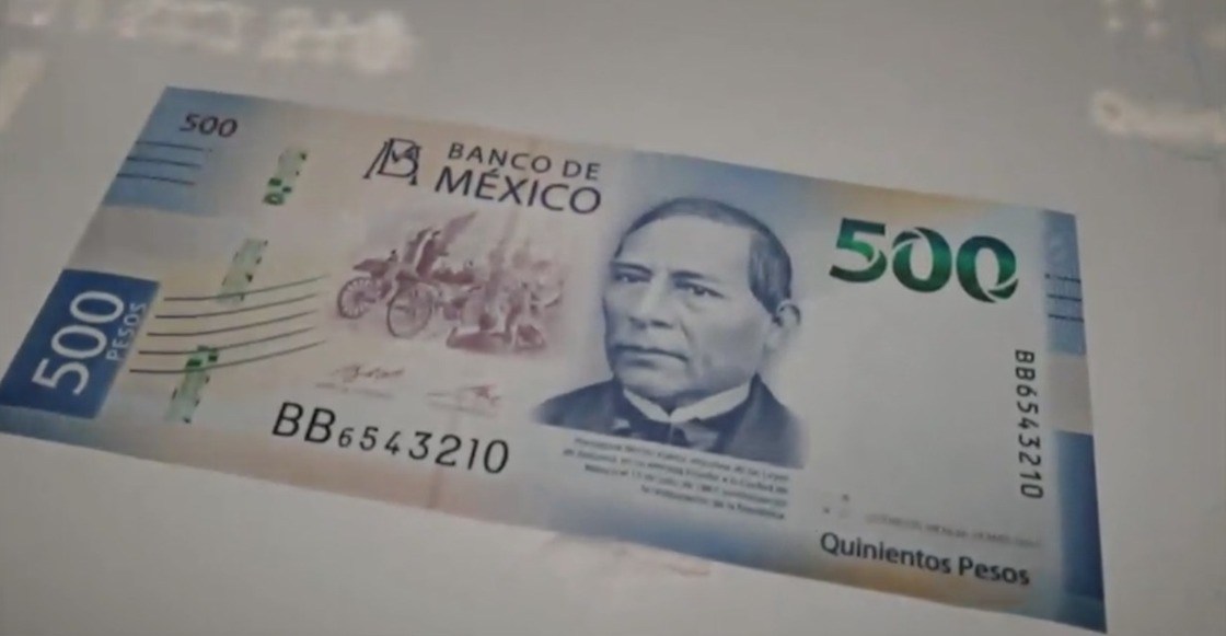 ¡Es oficial! Benito Juárez protagoniza el nuevo billete de 500 pesos