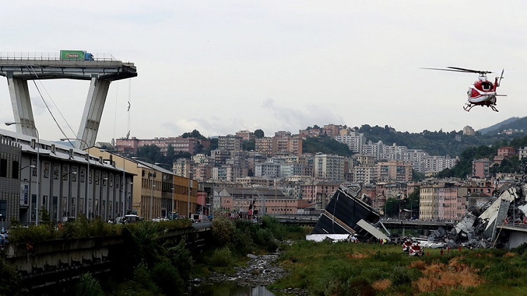Aumenta a 42 los muertos tras derrumbe en Génova