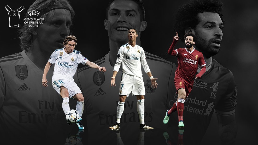 Cristiano Ronaldo, Modric y Salah, los nominados a mejor jugador UEFA