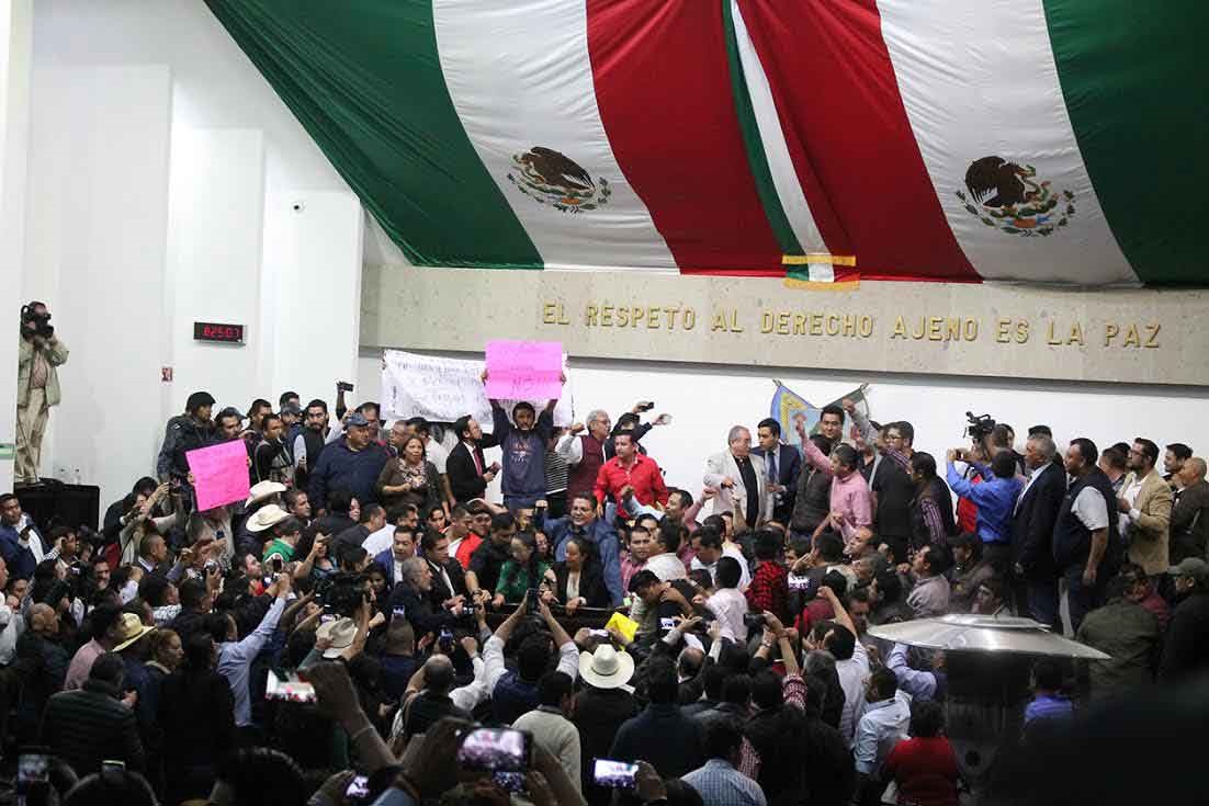 Zafarrancho en el Congreso de Hidalgo