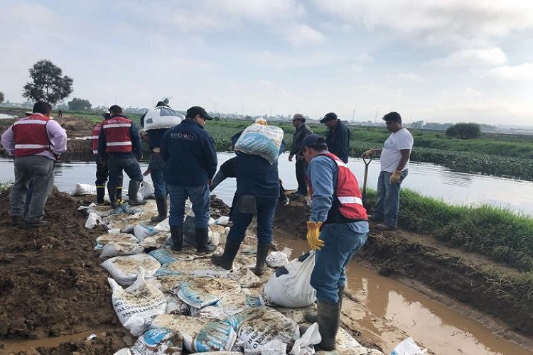 Continúan labores de limpieza en Río Lerma