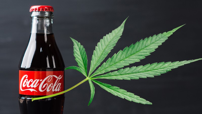 Coca Cola analiza entrar al negocio de bebidas hechas con marihuana