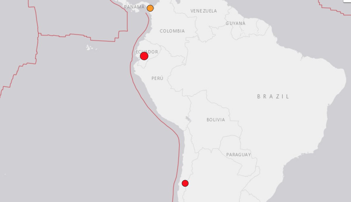 Cadena de sismos sacude Panamá, Ecuador y Chile