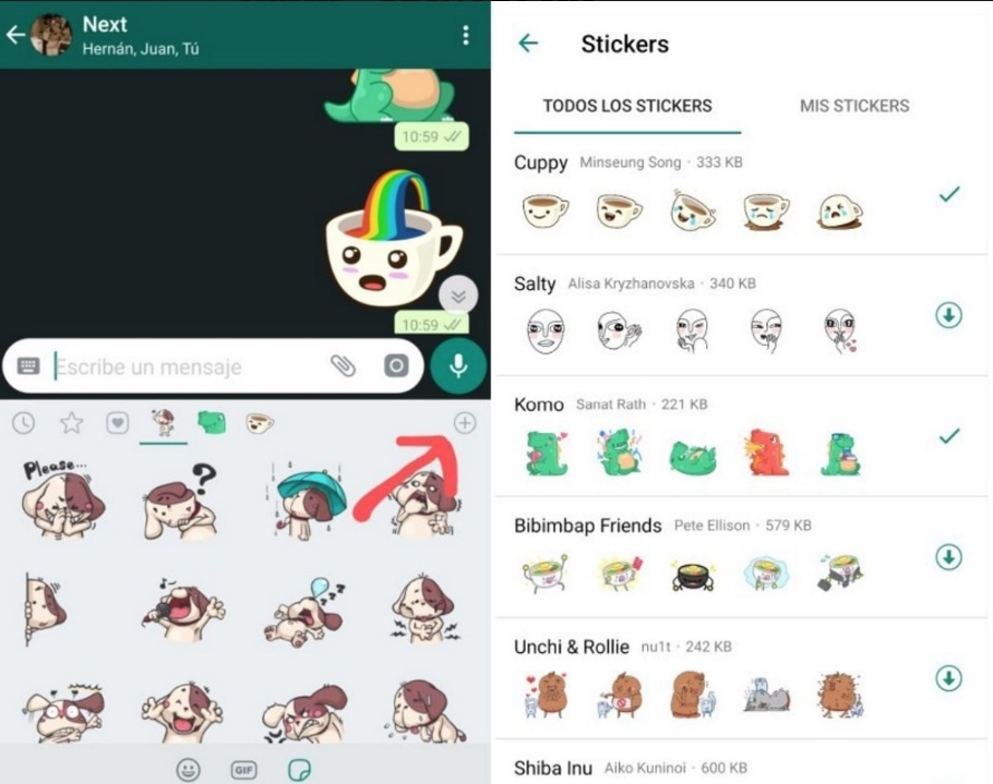 Llegaron los stickers a WhatsApp, ¿sabes como activarlos en los chats?