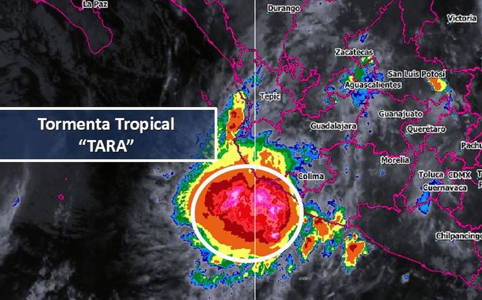 Se forma la tormenta tropical ‘Tara’ frente a costas de Colima y Michoacán