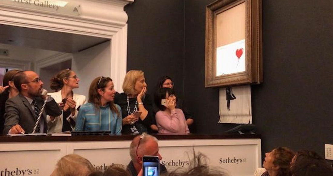 Banksy revela como preparó la autodestrucción de su obra subastada