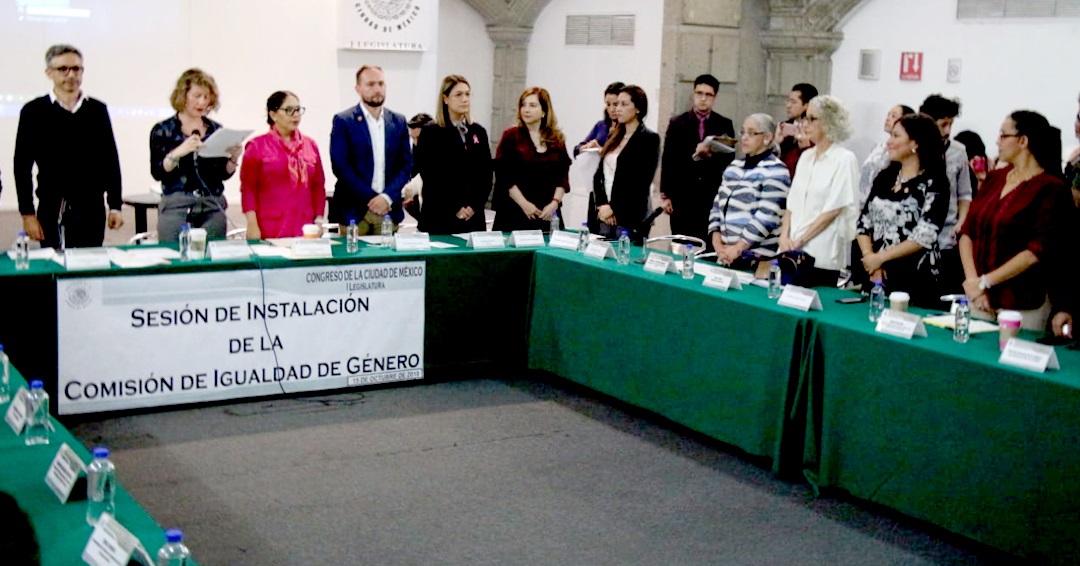 Instalan Comisión de Igualdad de Género en Congreso de la CDMX