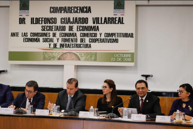Combate a la corrupción, salarios y ZEE, temas de la segunda ronda de comparecencia de Guajardo Villarreal, ante diputados