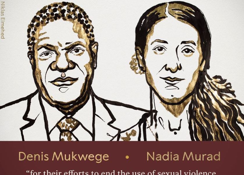 Dan Nobel de la Paz al ginecólogo Denis Mukwege y la activista Nadia Murad